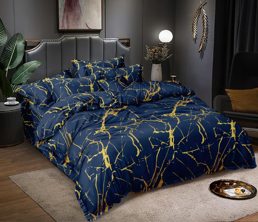 3-piece Bedding Set 200x220 + Pillowcases 70x80, Cotton Satin, Leopard Print