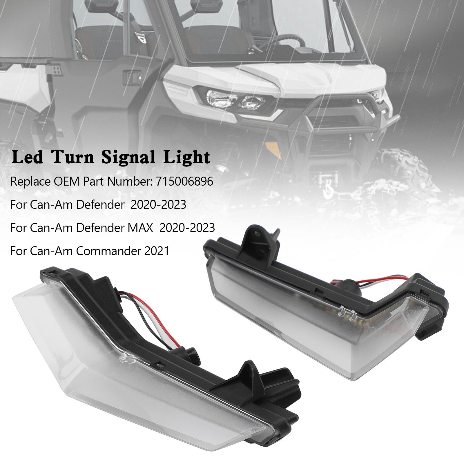 

LED Front Turn Signals Light Daytime Running For Can-Am Defender Max 2020-2023