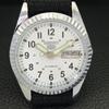 JAPAN VINTAGE REFURBISHED SEIKO 5 AUTOMATIC 6309A MENS WHITE WATCH a441589-1 Sk-a441589
