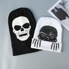 Fun skull print knitted hat for men and women for Halloween holiday dressing, suitable for outdoor windproof and warm keeping
