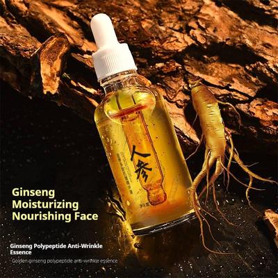Ginseng Polypeptid Anti-Falten Essenz 50ml Niacinamid Hyaluronsäure Hydratisierend Feuchtigkeitsspendend Anti-Falten Serum