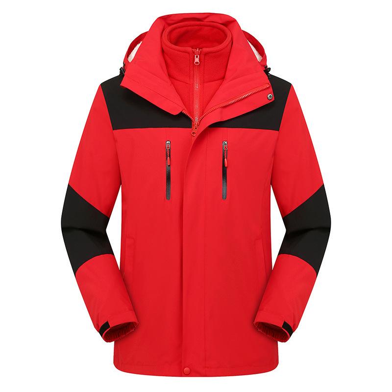 Three-in-one Women's Outdoor Removable Velvet Liner Jacket