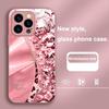 Estampa de Leopardo com Diamante Para IPhone 16 Pro Max 15 P Lus 14 Pro 13 12 Mini 11 P Ro Max X XS 7 8 Plus 2022 Capa de Celular de Vidro Temperado