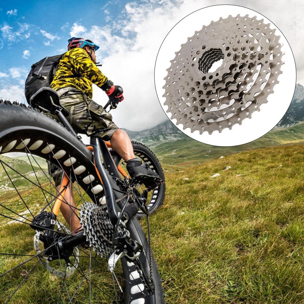 Cassetta Acciaio 8 Velocità 11-40T per Mountain Bike Ruota Libera Accessorio Bicicletta Argento