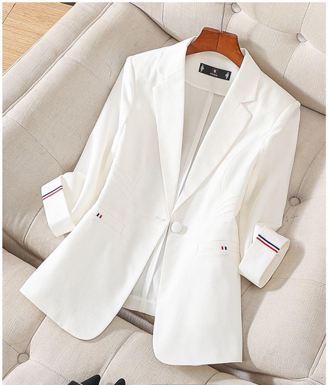 

Жіночий літній приталений помаранчевий піджак - нова колекція 2024 року M