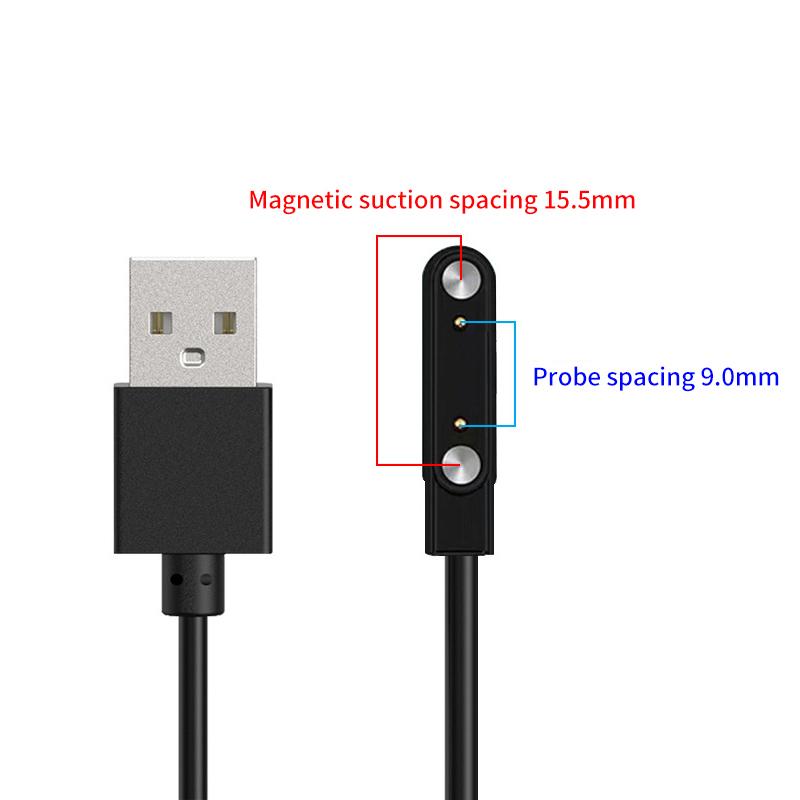 2 Pins 4Pins Smartwatch Dock Magnetic Charger Adapter Usb Charging Cable Cord For Smart Watch Power Charge Wire Accessories