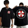 New Fashion Vintage Umbrella Corporation Corp Inspired By Resident Evil Printed T-Shirt Women Men's Black Casual Cotton Tee