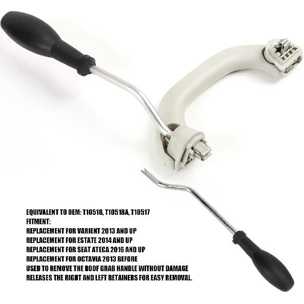 Acouto Roof Grab Release Tool T10518 T10518A T10517 Roof Grab Handle Release Tool ABS Steel Dismantling Tool Replacement for Seat for Varient for