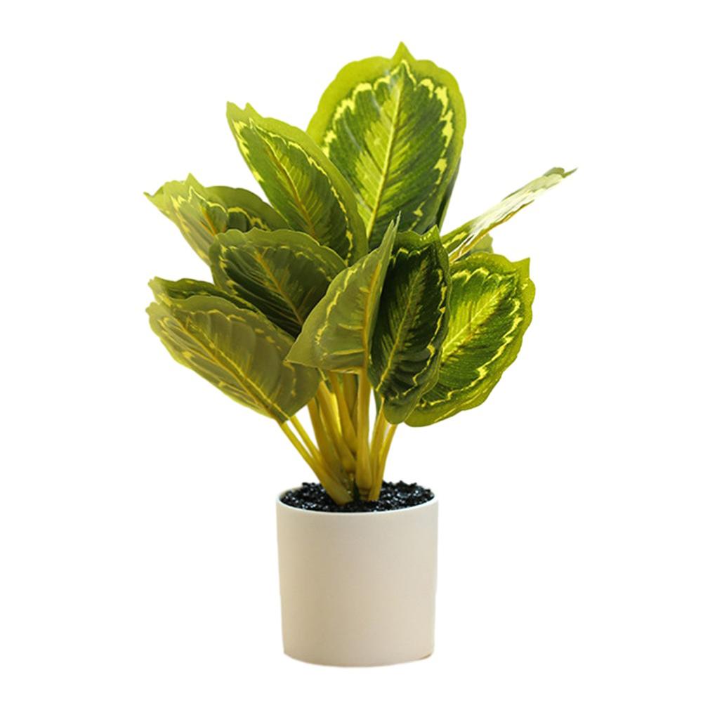 

Листовой Зеленый Комнатные растения для вечеринки в саду в горшках Домашнее украшение #2