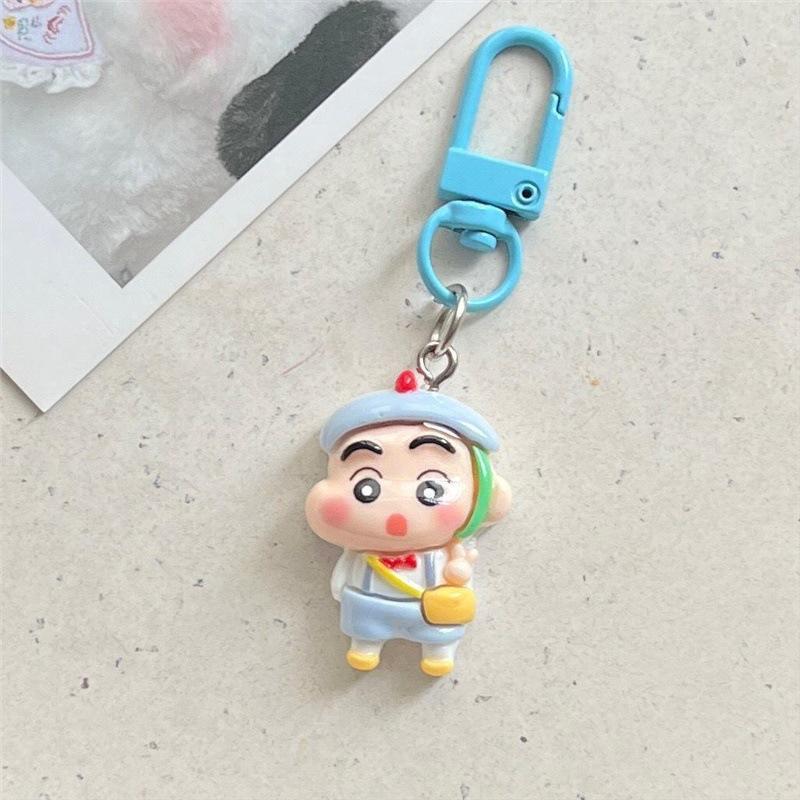 Crayon New Shin-Chan Key Chain Bag Pendant Decorative Jewelry Keychain Cute Mini Model Key Chain Accessories Toy Gift