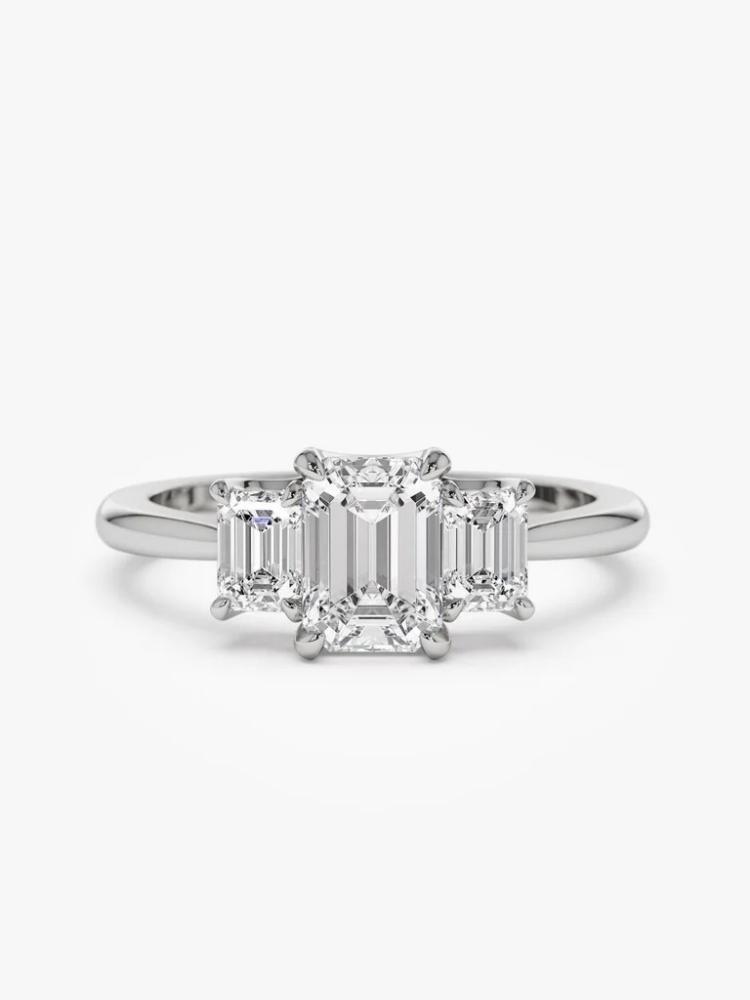 925 Sterling Silver Gorgeous Shiny Rectangle Zircon Ring For Women Engagement Wedding Romantic Luxury High Quality Fine Jewelry