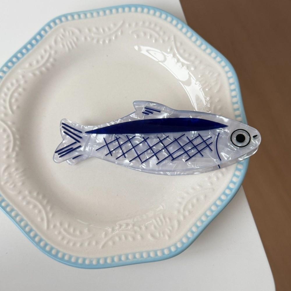 Creative Ocean Fish Hair Claw Clip Non Slip Hair Barrettes Sardines Hairpin Women Hair Accessories 1