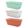 Window Box Planter Rectangular Flower Pot Multifunction Shatterproof with Drainage Holes for Yard Patio Indoor Porch Balcony