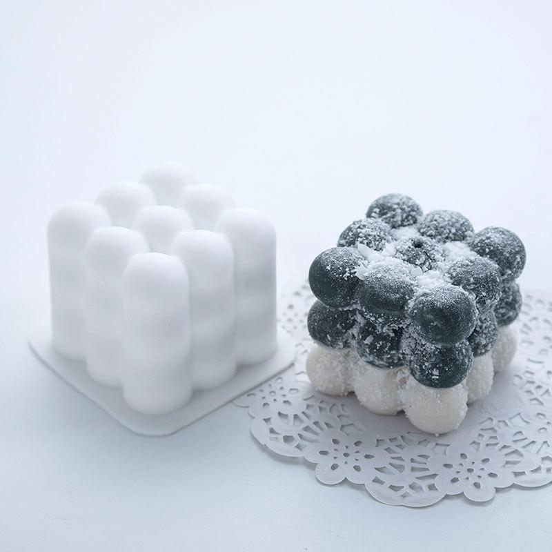 3D Cube Lumanari Mucegai Diy Rotund Cube Lumanari Mucegai 3D Silicon Mold Sapun Matrite