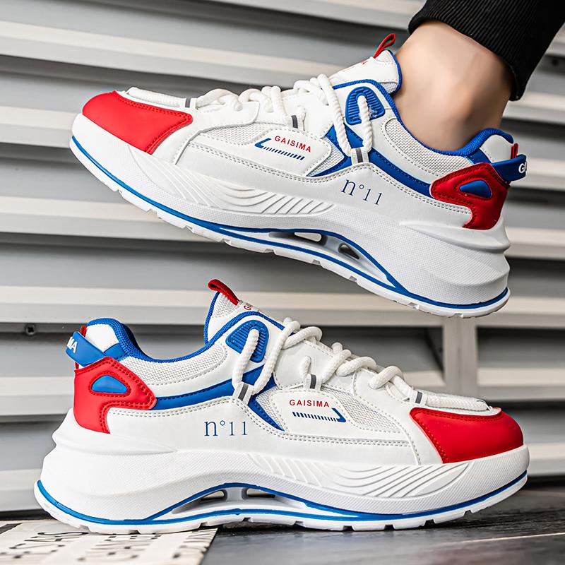 New Fashion New Men's Fashion Casual Low Top Sports Shoes Students Thick Sole Comfortable Sneakers Boys Male Classic Breathable Basketball Shoes