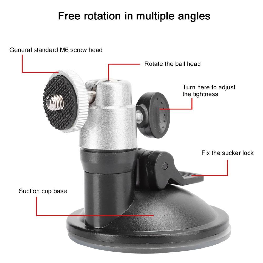 Rotatable Ball Head Car Mount Suction Cup Strong Adsorption Vacuum Sucker Stand Vehicle Use