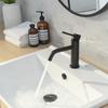 Bateria umywalkowa lungo czarna niska sku rea-b4102