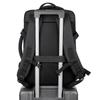 Men's Large Capacity Expandable Leather Backpack: Water-Repellent, Multi-Functional Laptop Bag