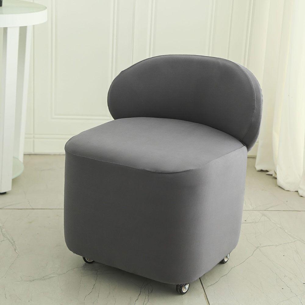 Jacquard Pattern Mushroom Stool Cover Slipcovers Washable Low Stool Protective Case Elastic Anti-dust