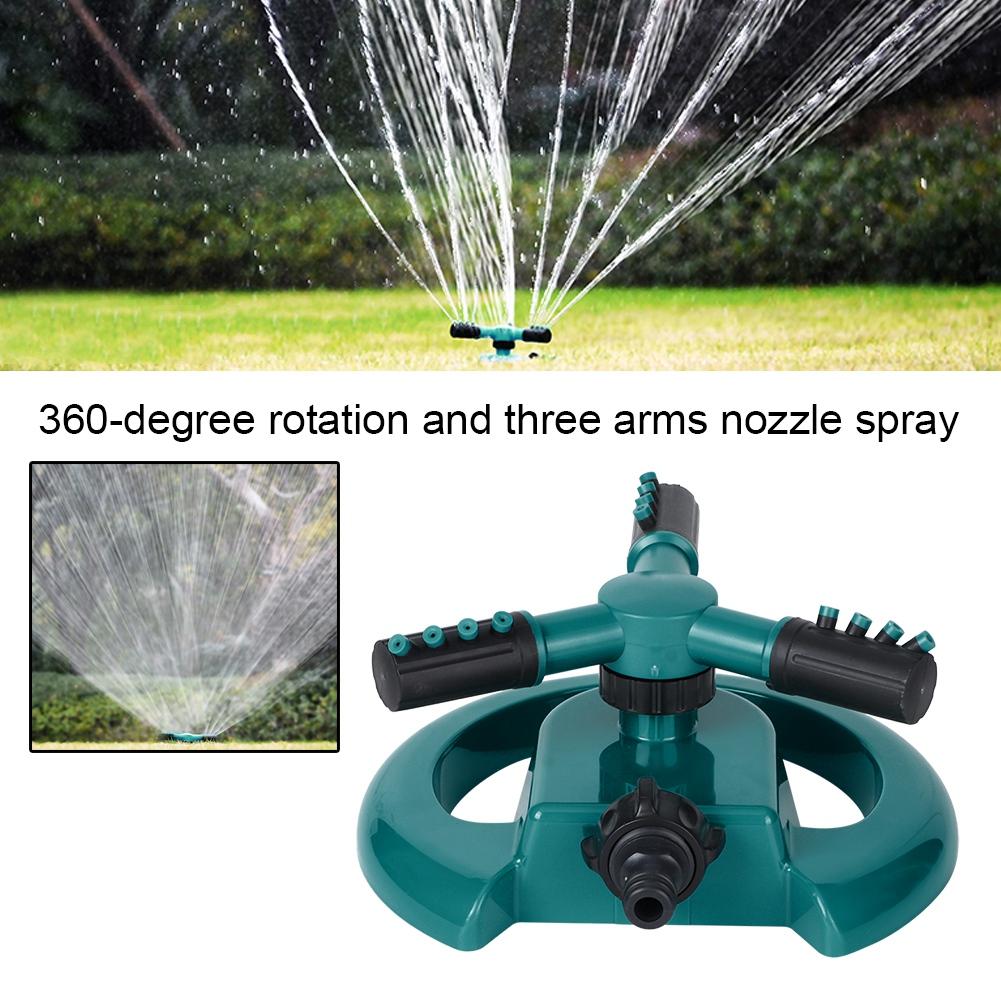 Three Arms 360 Degrees Rotating Garden Water Sprinkler Lawn Watering Irrigation Tool