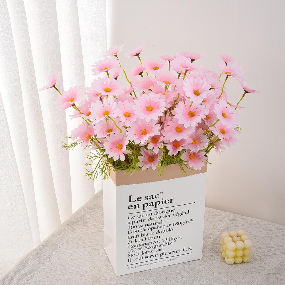 5 Heads Chamomile And Daisy Simulation Flowers Living Room Decoration Home Decoration Wedding Handheld Flowers Fake Flowers