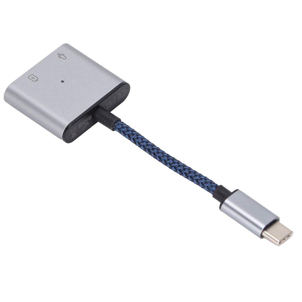 2 in 1 Type C to Type C Adapter Type C to with USB C PD 60W Fast Charging Adapter