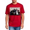 Rock tshirt Casual Unisexs Tshirt Three Unisex Standing Together Smiling Daily Wear Trendy Tshirt Fashionable New Teeshirts