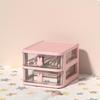 Cute Rabbit Desktop Organizer Drawer Style Student Stationery Jewelry Cosmetic Multi-function Storage Rack