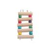 Haustier Leiter Brücke Holz Klettern Schaukel Tragbare Maus Hamster Papagei Kanarienvogel Haustier Spielzeug (5Steps S)