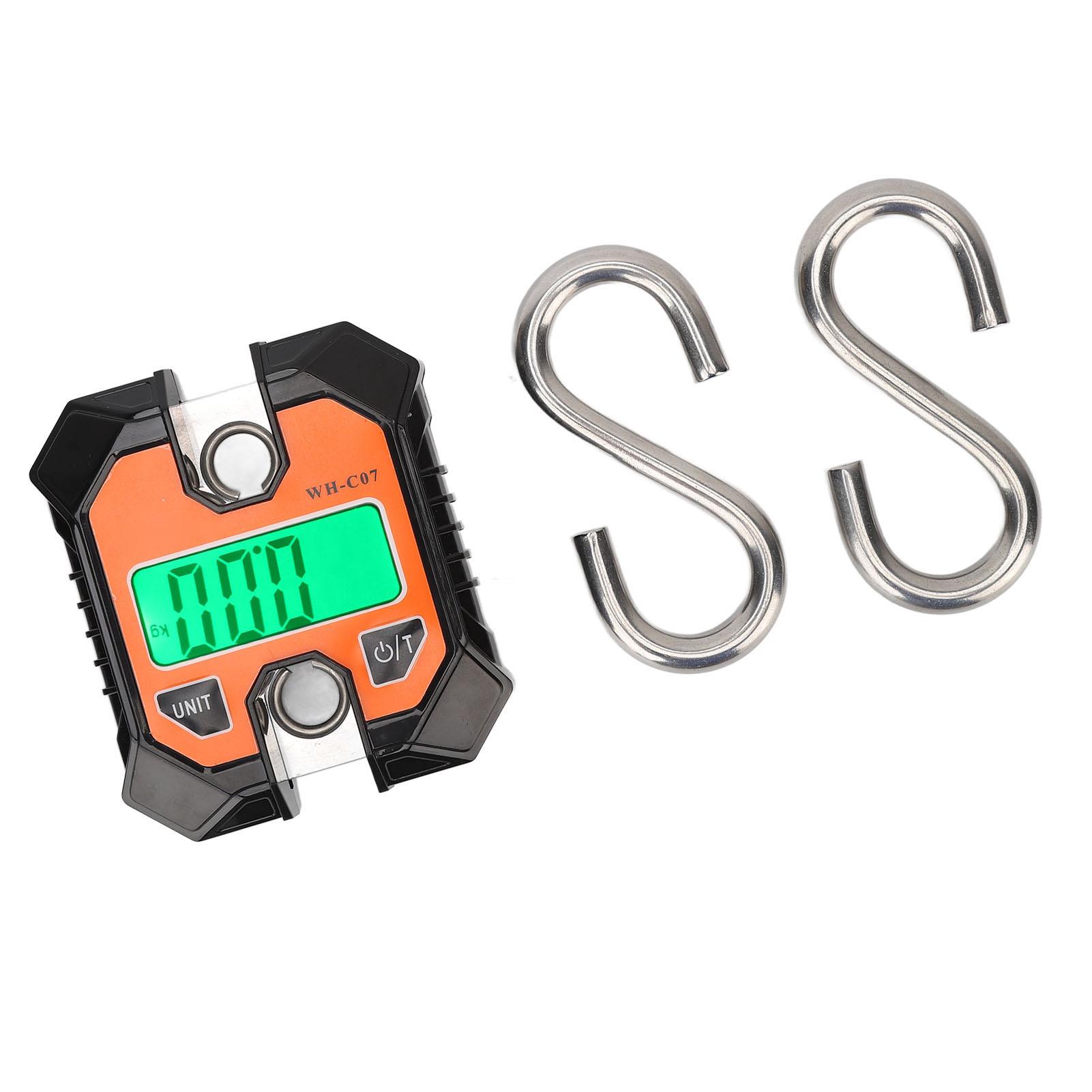 

Digital Fishing Scale Multifunction 0.2kg to 100kg Portable Electronic Hook Scale with Backlit LCD Display