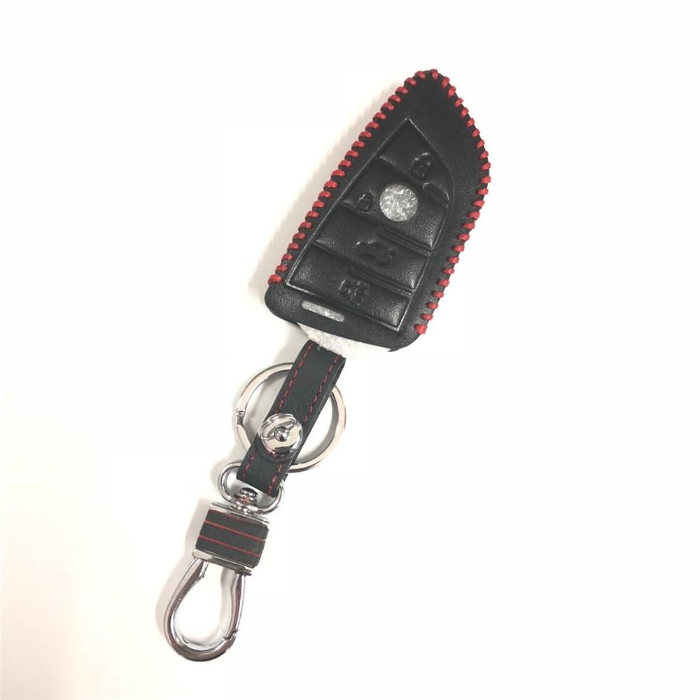 Car Key Case Leather Key Cover For BMW X1 X3 X4 X5 X6 F15 F16 F48 G30 G38 525 540 740 1 2 5 7 Series 218i Key Coldre Cover