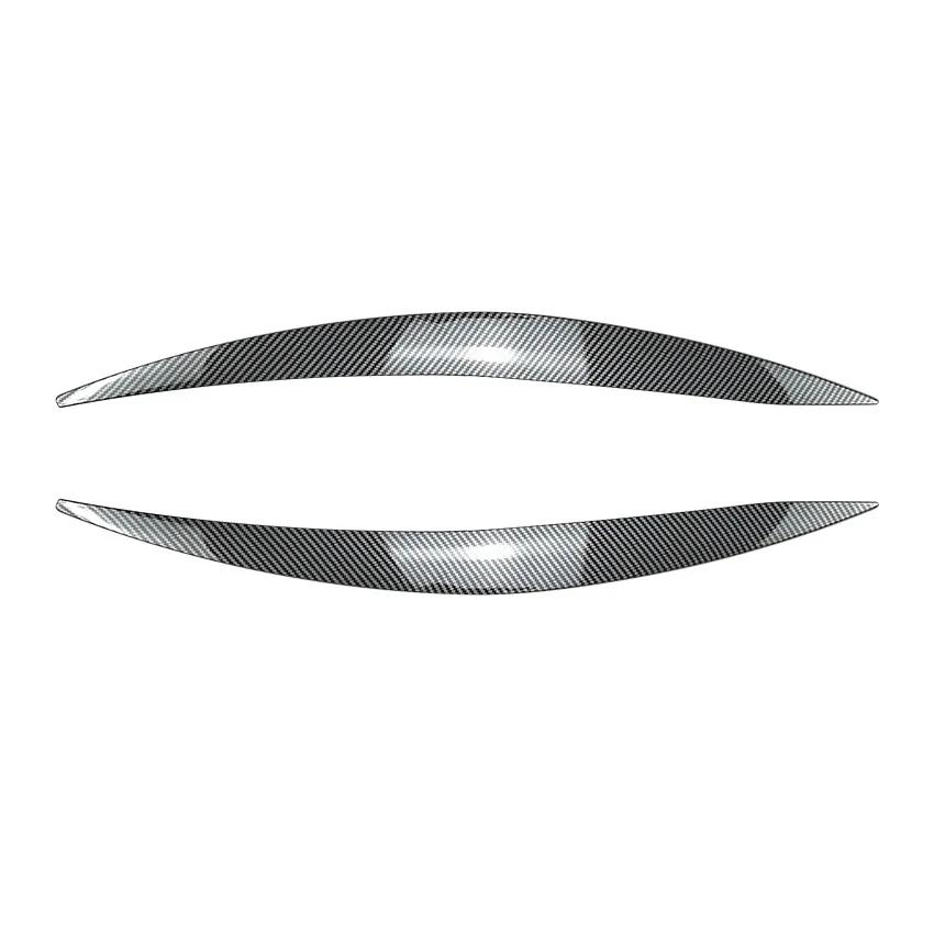 Anwendbar auf Ford Focus MK4 2019-2025 Autoscheinwerfer Licht Augenbraue Kohlefaser-Muster Autoaufkleber Außenzubehör