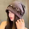 Vintage Beanies Cap Ethnic Style Pullover Hats Fashion Y2k Baggy Cap  Women