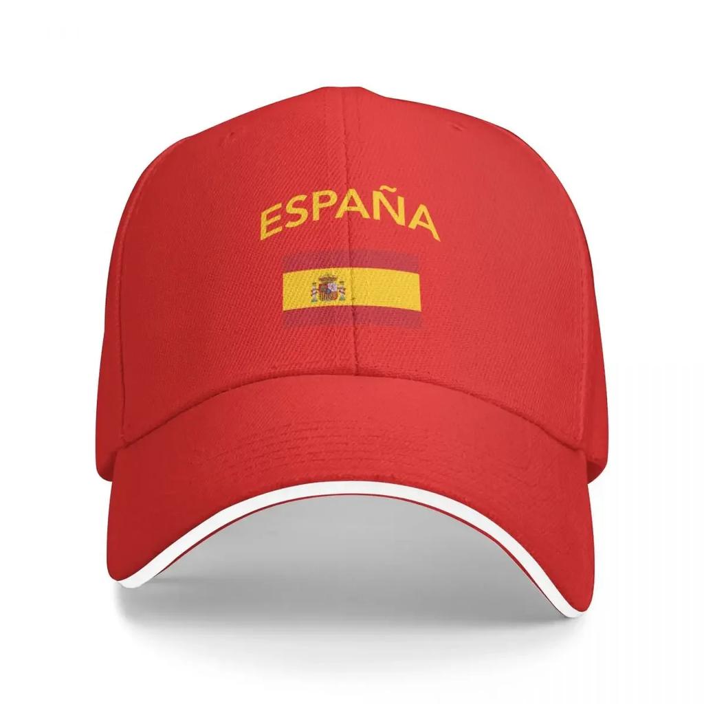 Spain Spanish Flag Baseball Cap Streetwear Fashion Beach Beach Hat Sunscreen Women's Unisex's