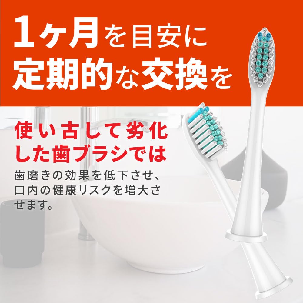 Compatible Lab Replacement Brush Set for Philips Sonicare Electric Toothbrush 16 (WH606 Whitening, Brushes)