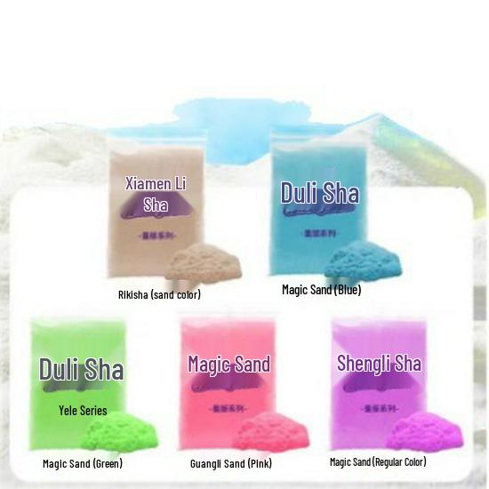 Non-Toxic Colored Kinetic Sand Refill - Safe for Children, Food-Grade Playground Toy