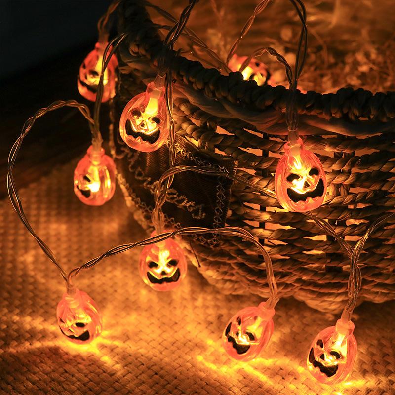 1.5m 10Led Halloween Light String Pumpkin Skull Eye Balls Ghost Festival Party Lantern Trick Or Treat Happy Halloween Day Decor