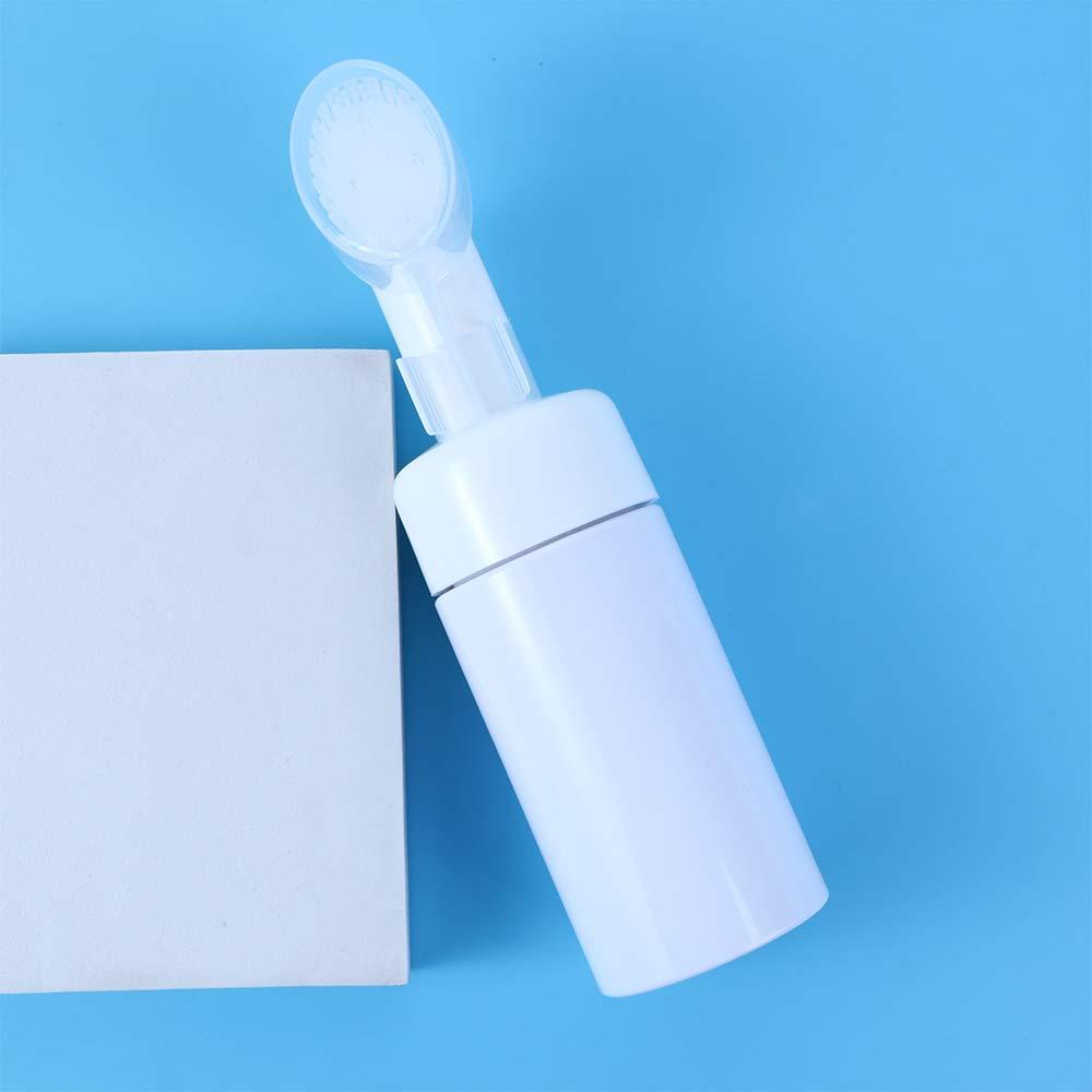 Froth Pump Soap Mousses Liquid Spray Bottle Foaming Bottle Refillable Bottles With Cleansing Brush