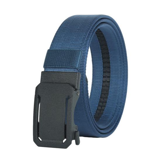 Versatile Ratchet Belt with Adjustable Security Buckle Double-Layer Reinforced Nylon Webbing Reinforced Men Belt