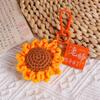 Crochet Sunflower Gourd Buckle Bag Charm (10-Pack)