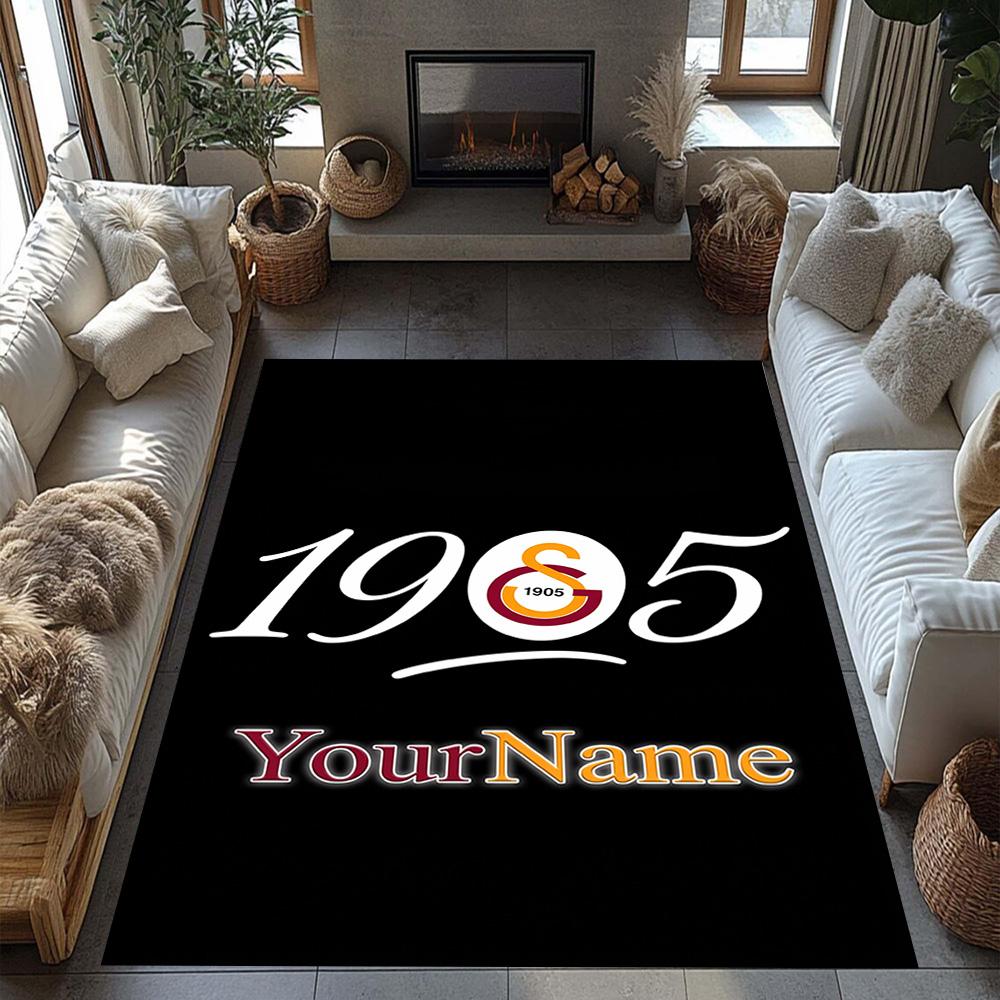 Galatasaray 275 Customize Text Area Rug Perfect for Entryway Kitchen Foyer Game Room Anti-slip Rug Office home decor