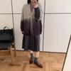 Strickjacke Damen Herbst Winter Neu Lässiger Stil Locker Große Größe Verdickt Pulloverjacke Damen