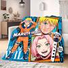 Naruto Cartoon Warm Comfortable Flannel Blanket - Printed, For Bedrooms, Sofas, Beds, Chairs, Picnics, Travel -HE12