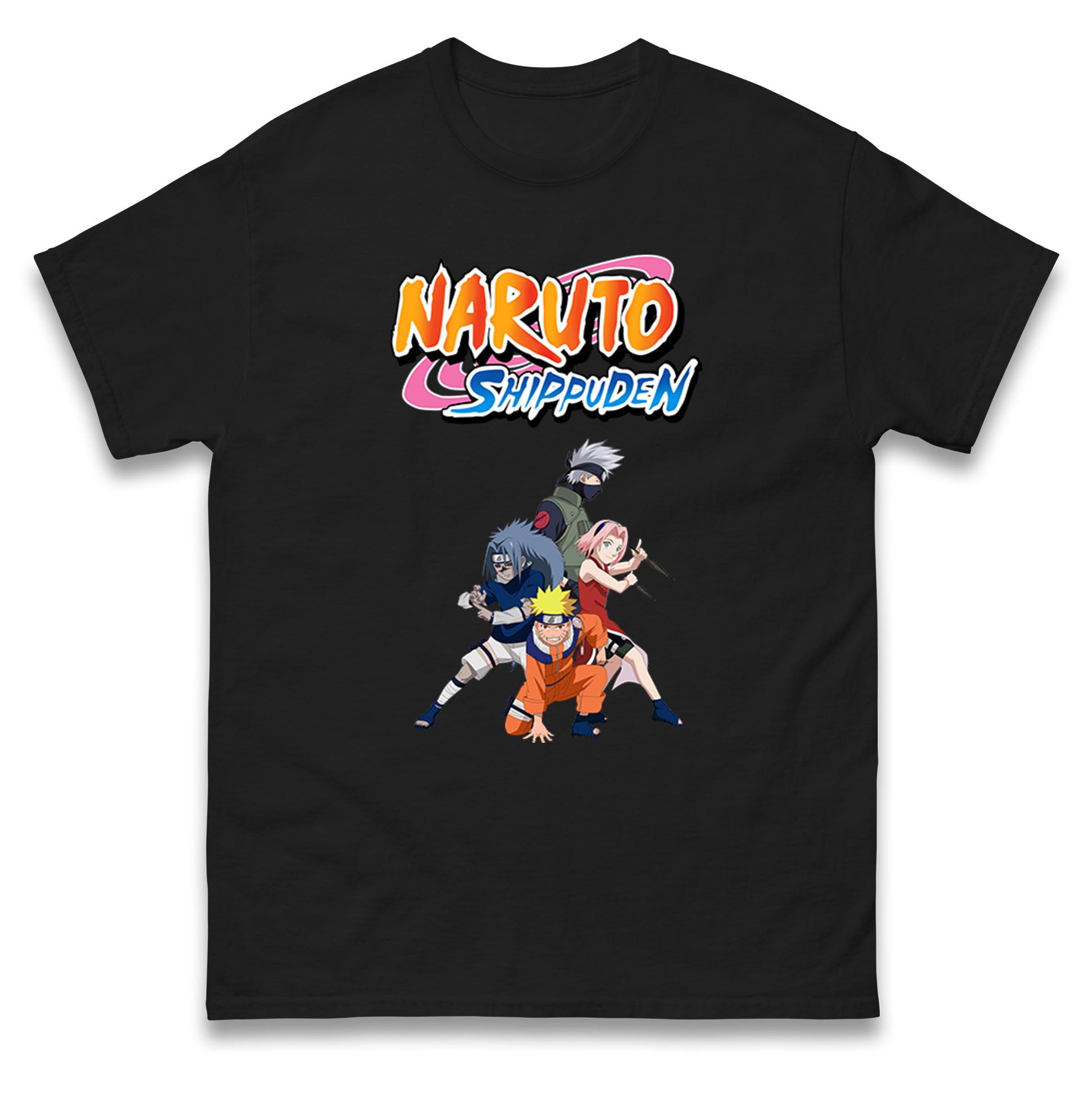 Naruto Shippuden Team 7 Mens T Shirt Womens Tops Tees Naruto Shippuden Logo Top 3XL
