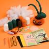 Halloween Pumpkin Monster Potted Plant Crochet Kit for BeginnersCrochet Yarn Crochet Hook Tools Supplies and Easy Video Tutorial