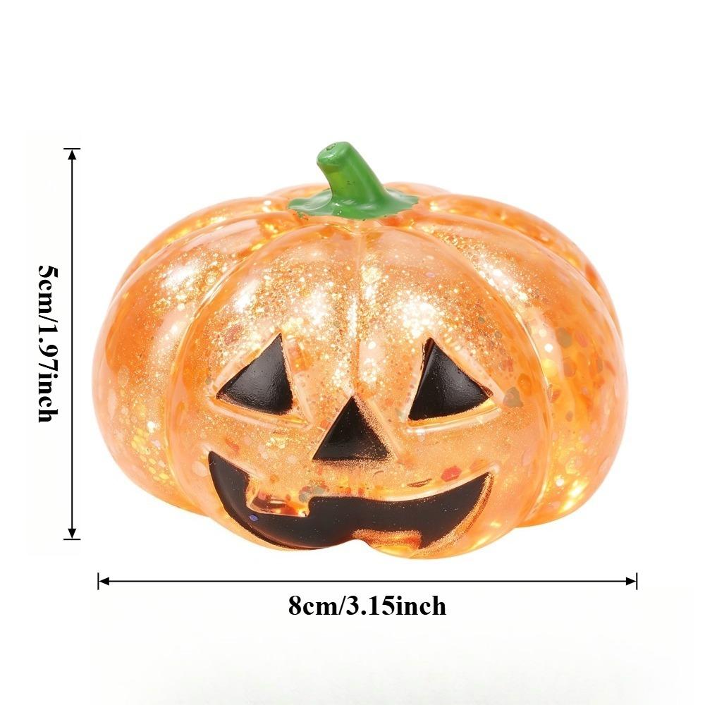 Halloween Pumpkin Squishy Toy Slow Rebound Stress Relief Fidget TPR Desk Anxiety Reliever Party Favors Gift for Teens Adults