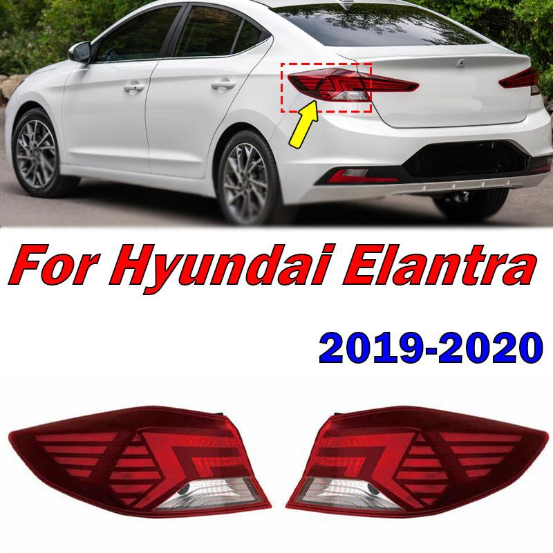 For Hyundai Elantra 2019 2020 Car Rear Tail Light Rear Turn Signal Light Brake Parking Lamp Driving Light Housing Without Light