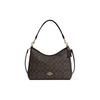 Schultertasche Laurel 31 Pendeln Große Kapazität Abnehmbarer Riemen Signatur Beschichtetes Canvas und Glattes Leder Hobo Achselhöhle Crossbody Handtasche