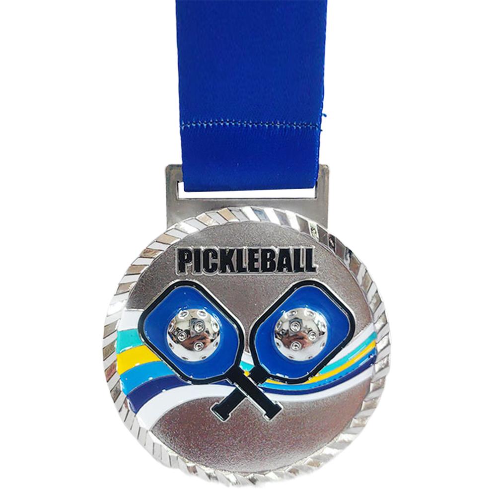 Medalha de Pickleball 6,8cm Medalha de Ouro/Prata/Bronze Medalha de Metal Medalhas de Vencedor Medalhas de Premiação de Pickleball para Jogos Competições Esportivas
