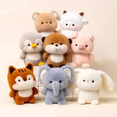 Nova Série Kawaii de Animais Macios Almofada de Pelúcia Elefante Porco Cachorro Ovelha Rato Macaco Brinquedo de Pelúcia Fofo Presente para Meninos e Meninas